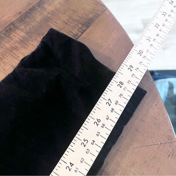 J Jill Womens Black Velvet Velour Ankle Pants Side Zip Size 6 - Picture 8 of 8